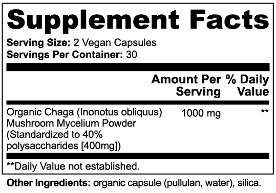 MushCanyon Chaga Mushroom (New look Same Formula)