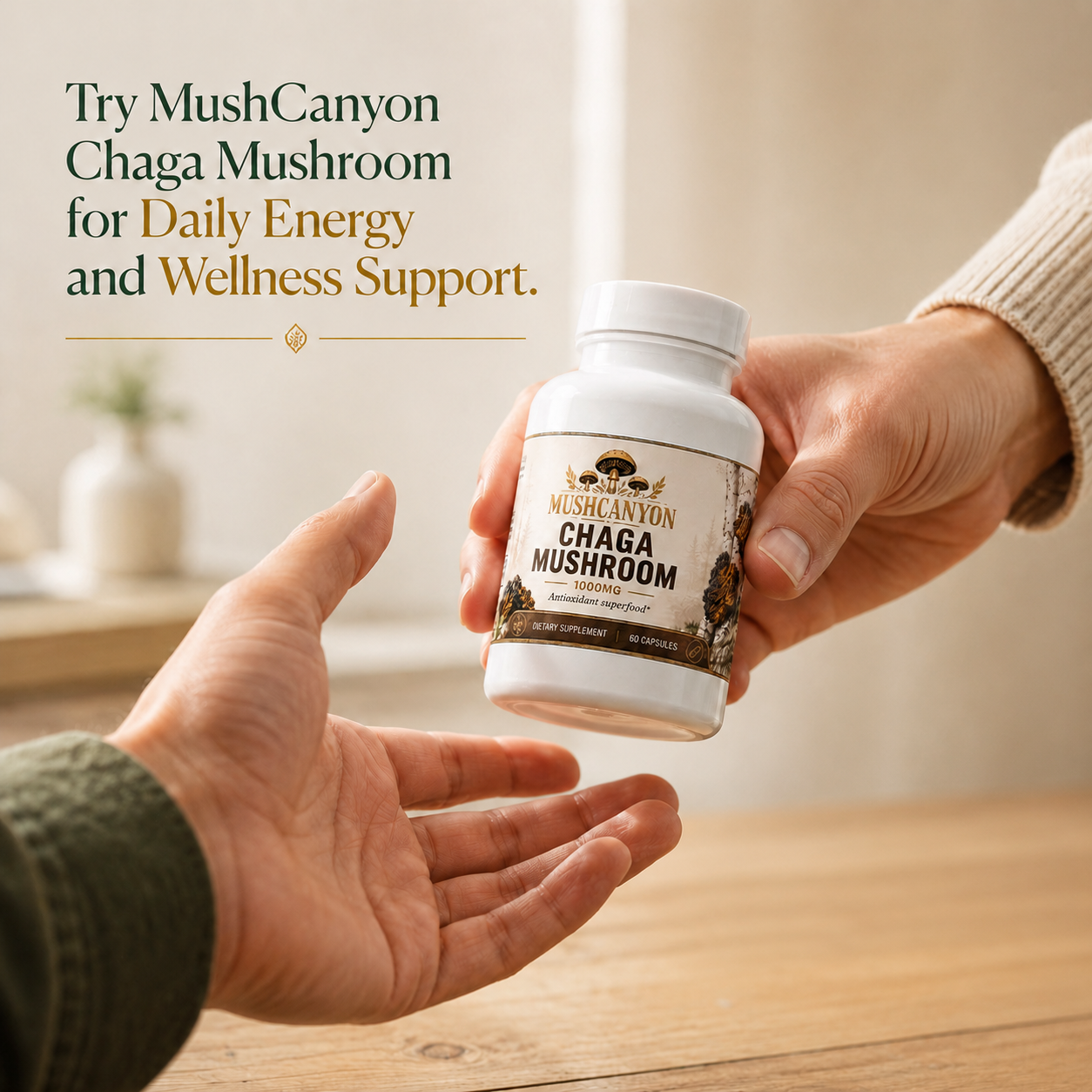 MushCanyon Chaga Mushroom (New look Same Formula)