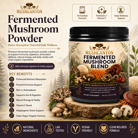 MushCanyon Fermented Mushroom Blend(New look Same Formula)