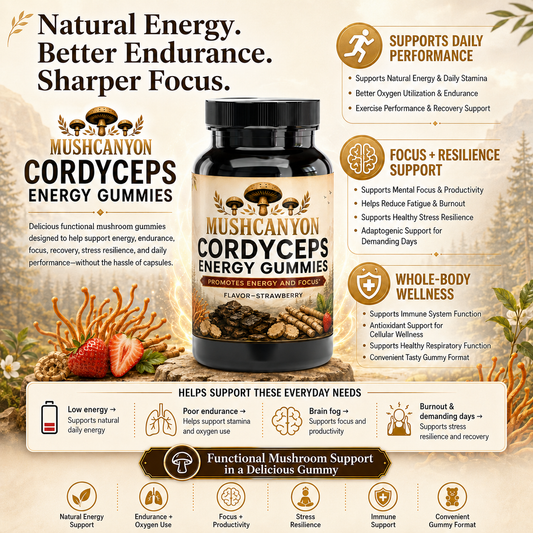 MushCanyon Cordyceps Energy Gummies