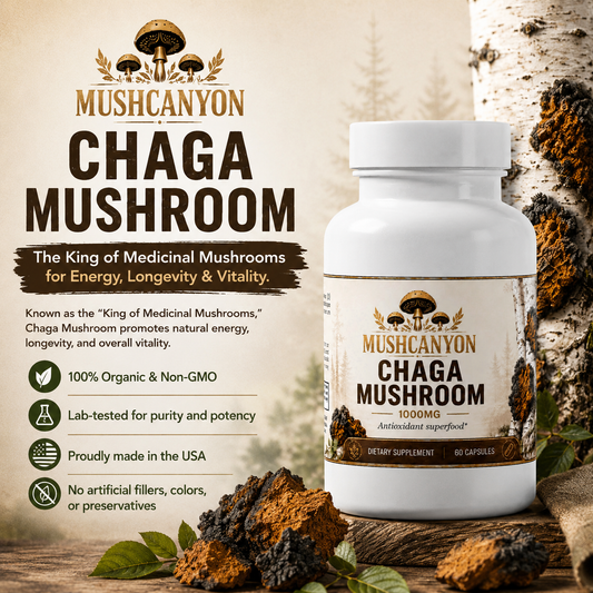 MushCanyon Chaga Mushroom (New look Same Formula)