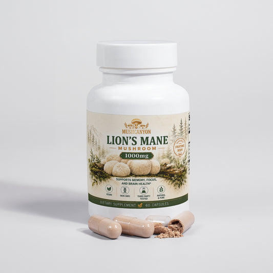 MushCanyon Lion’s Mane Mushroom (New look Same Formula)