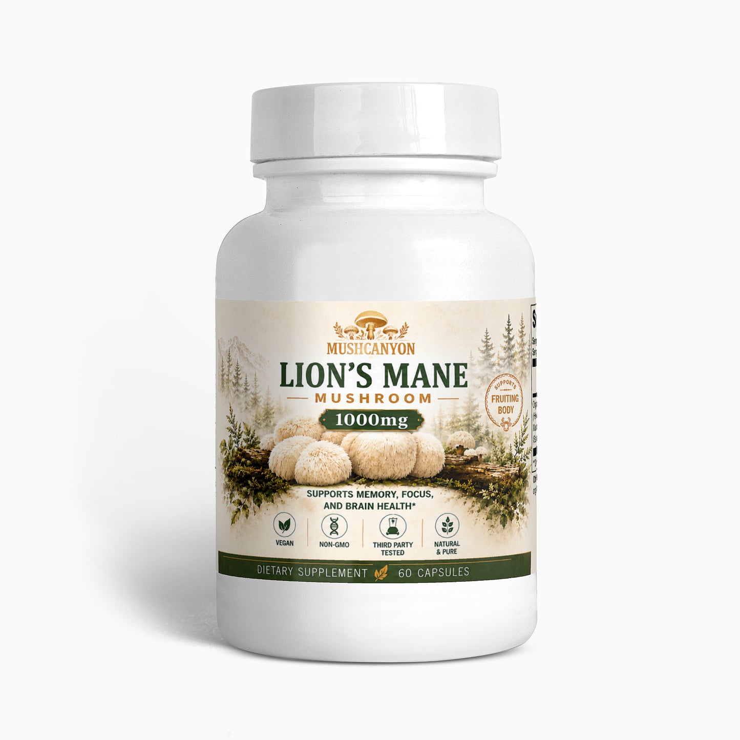 MushCanyon Lion’s Mane Mushroom (New look Same Formula)
