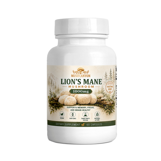 MushCanyon Lion’s Mane Mushroom (New look Same Formula)