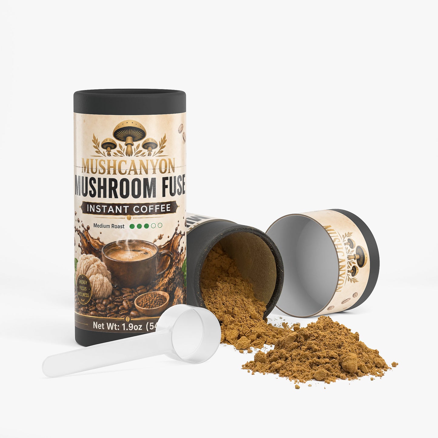 MushCanyon Mushroom Fuse Instant Coffee (Medium Roast)