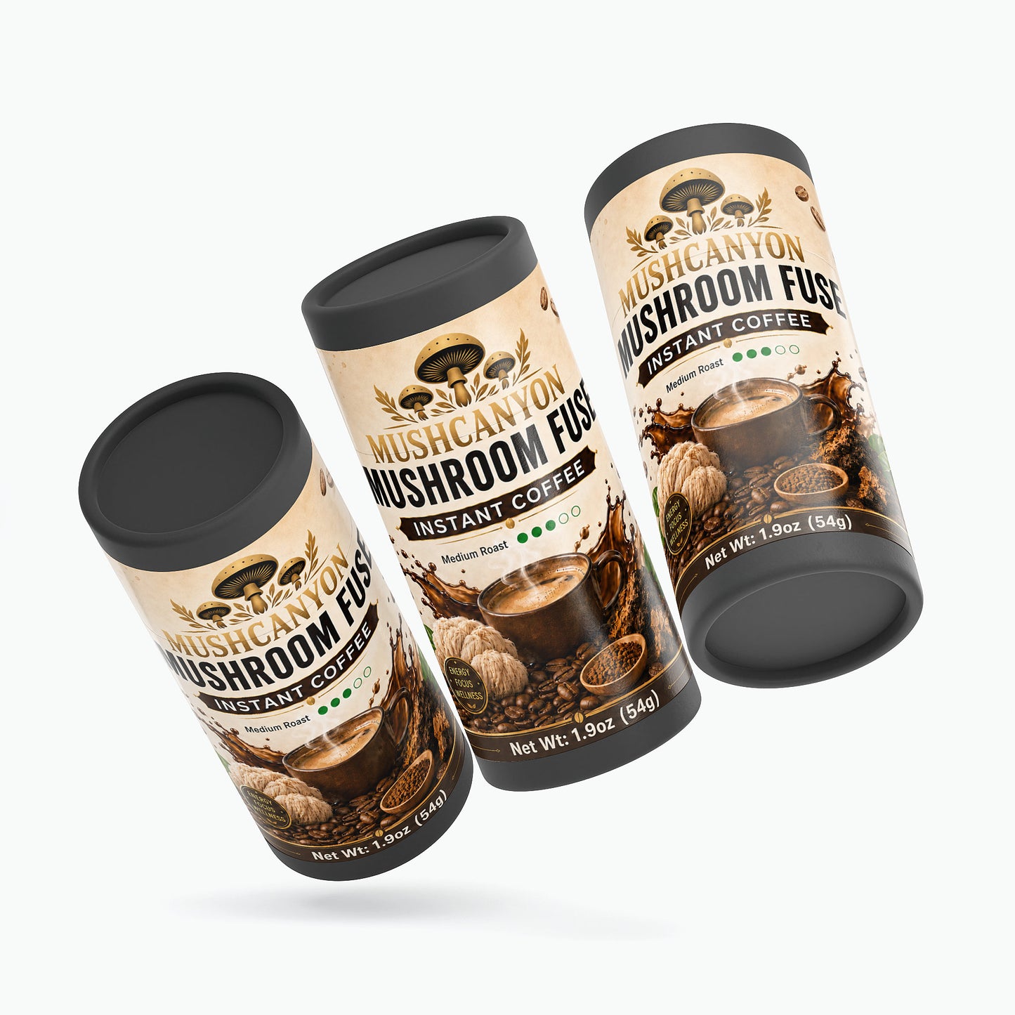 MushCanyon Mushroom Fuse Instant Coffee (Medium Roast)