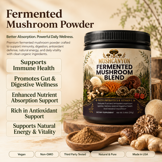 MushCanyon Fermented Mushroom Blend(New look Same Formula)
