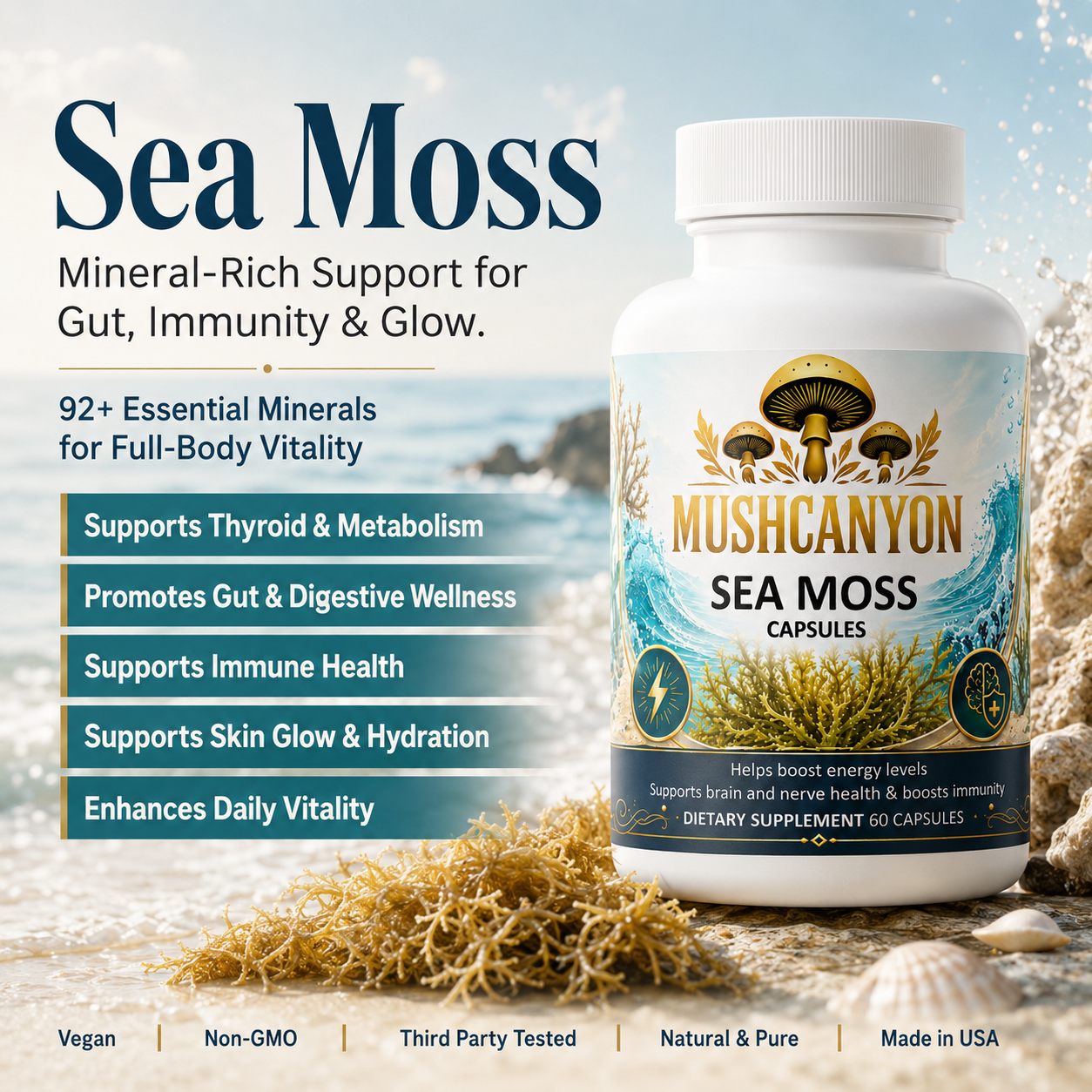 Mushcanyon Sea Moss(New look Same Formula)