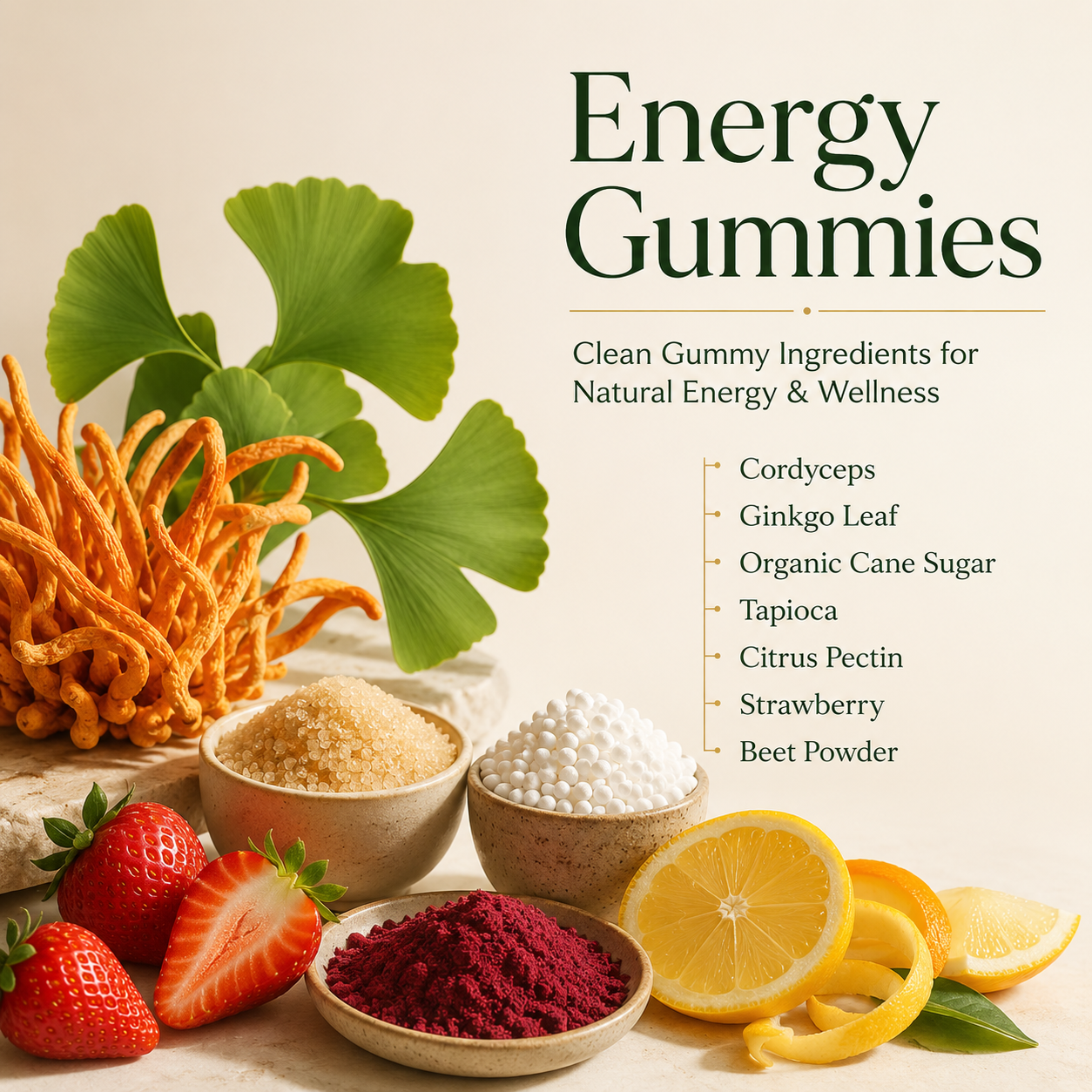 MushCanyon Cordyceps Energy Gummies