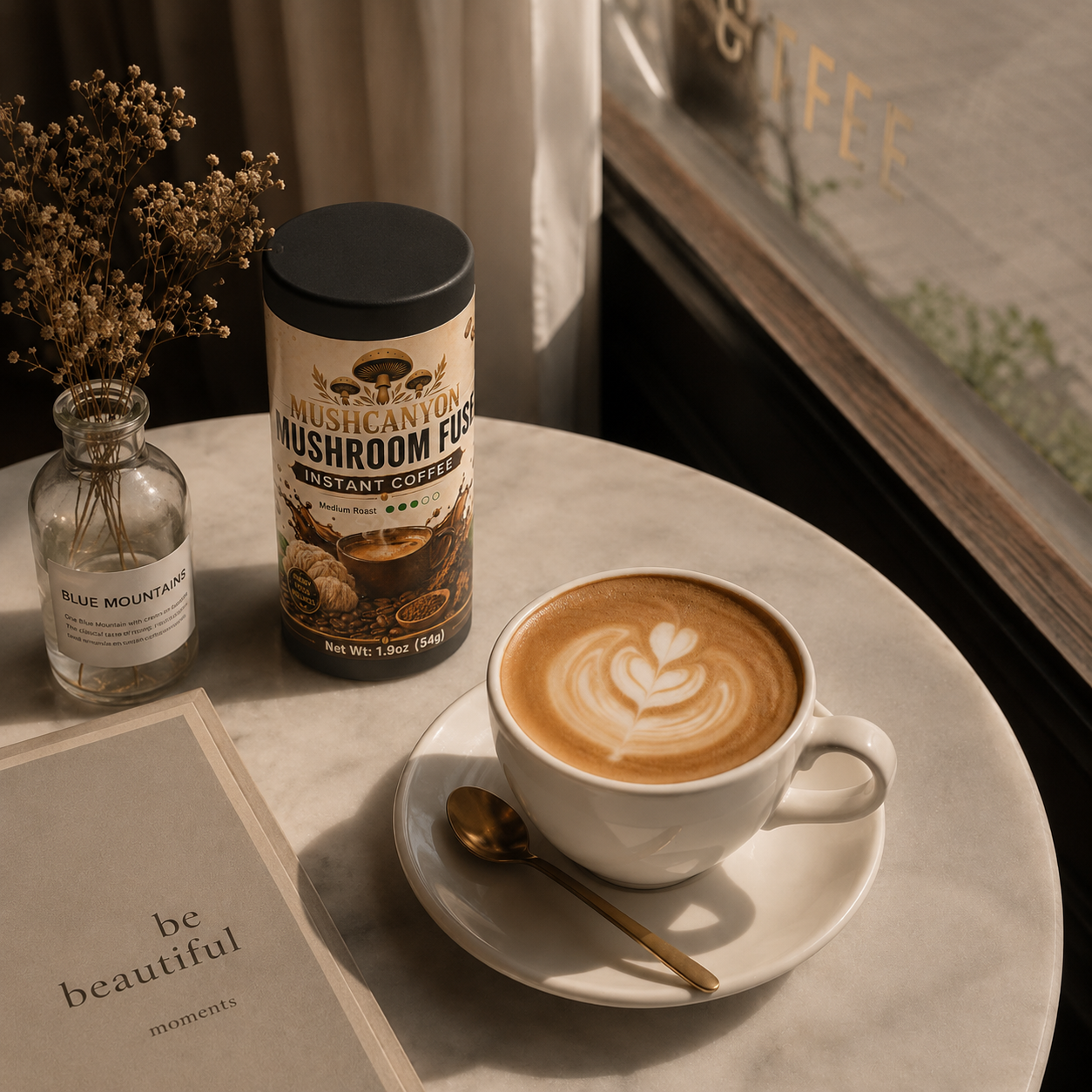 MushCanyon Mushroom Fuse Instant Coffee (Medium Roast)
