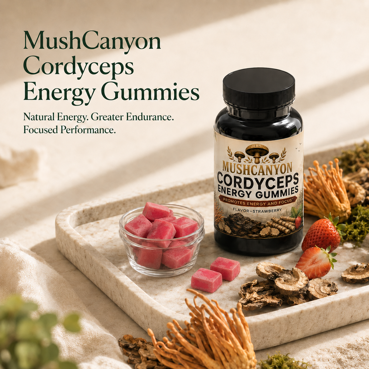 MushCanyon Cordyceps Energy Gummies