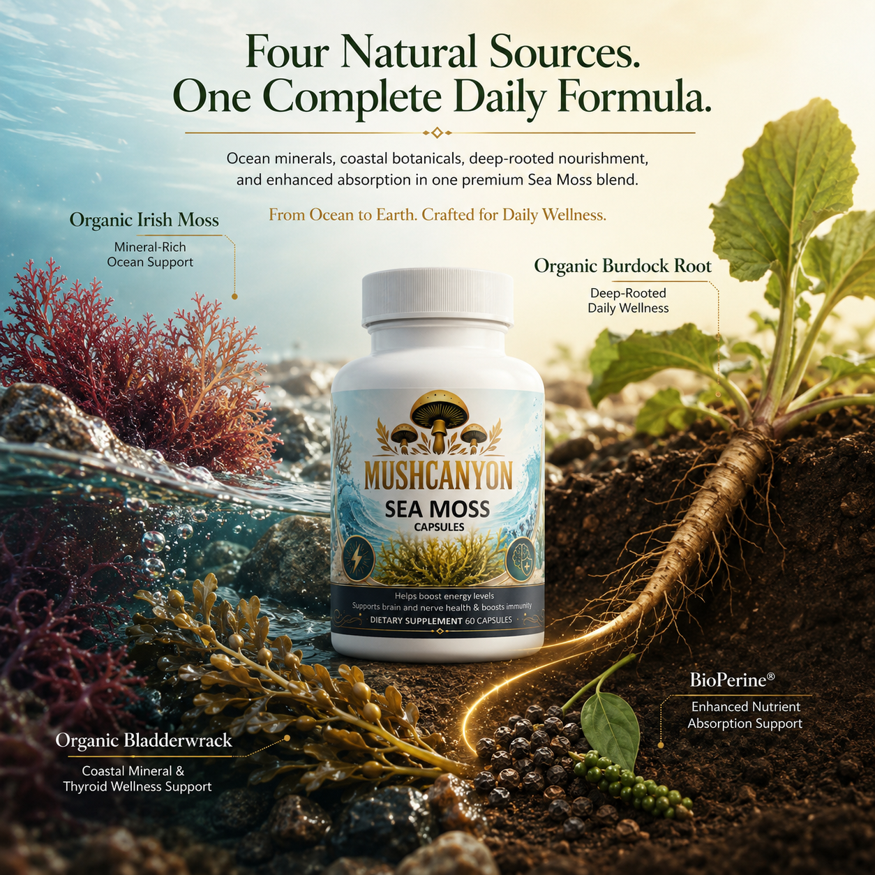 Mushcanyon Sea Moss(New look Same Formula)