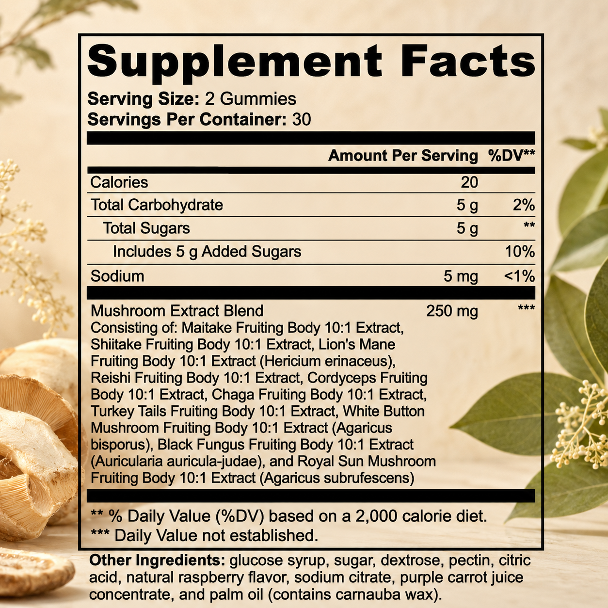 Mushcanyon Mushroom Gummies (New look Same Formula)