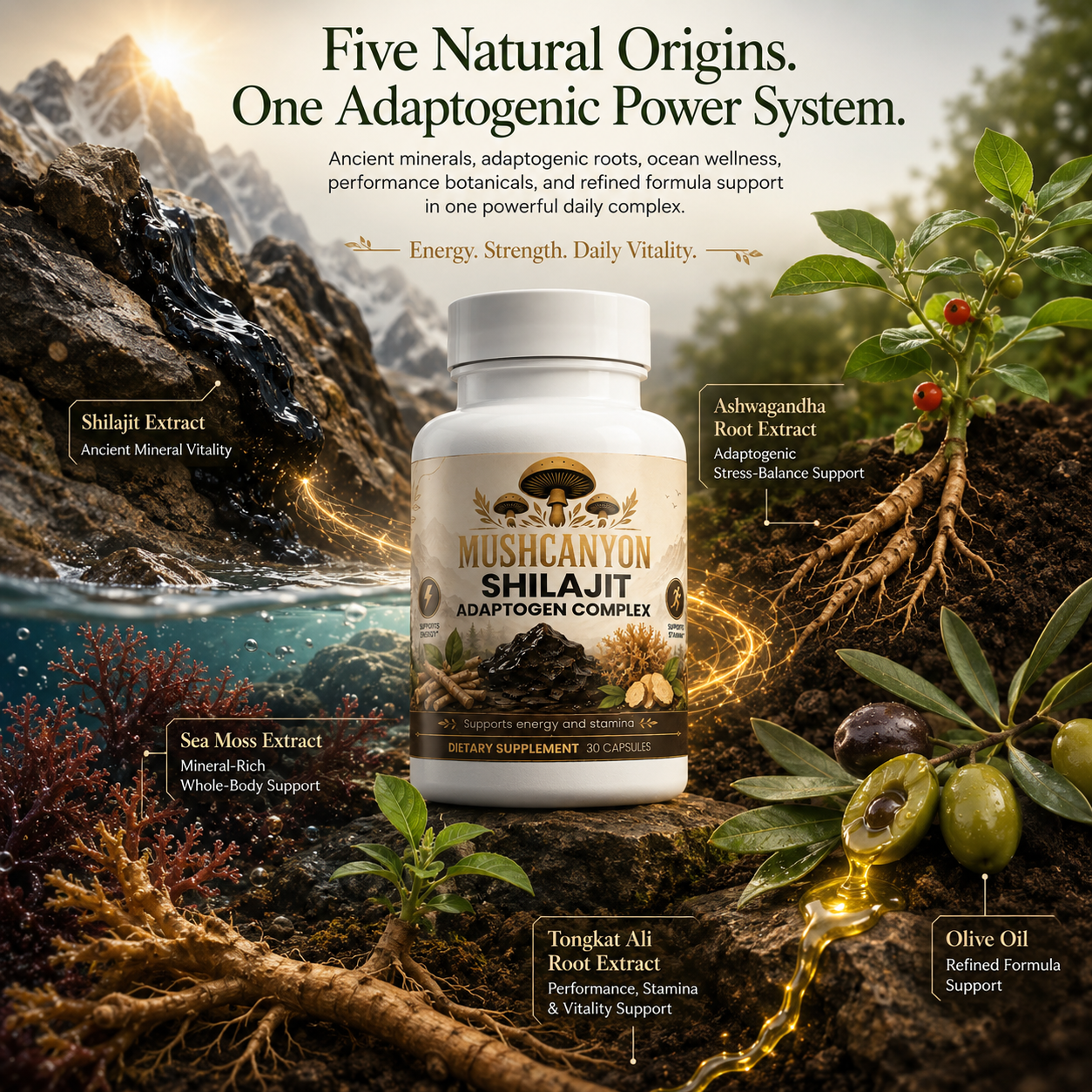MushCanyon Shilajit Adaptogen Complex