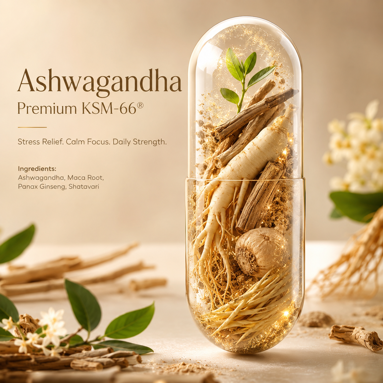 MushCanyon Ashwagandha KSM-66(New look Same Formula)