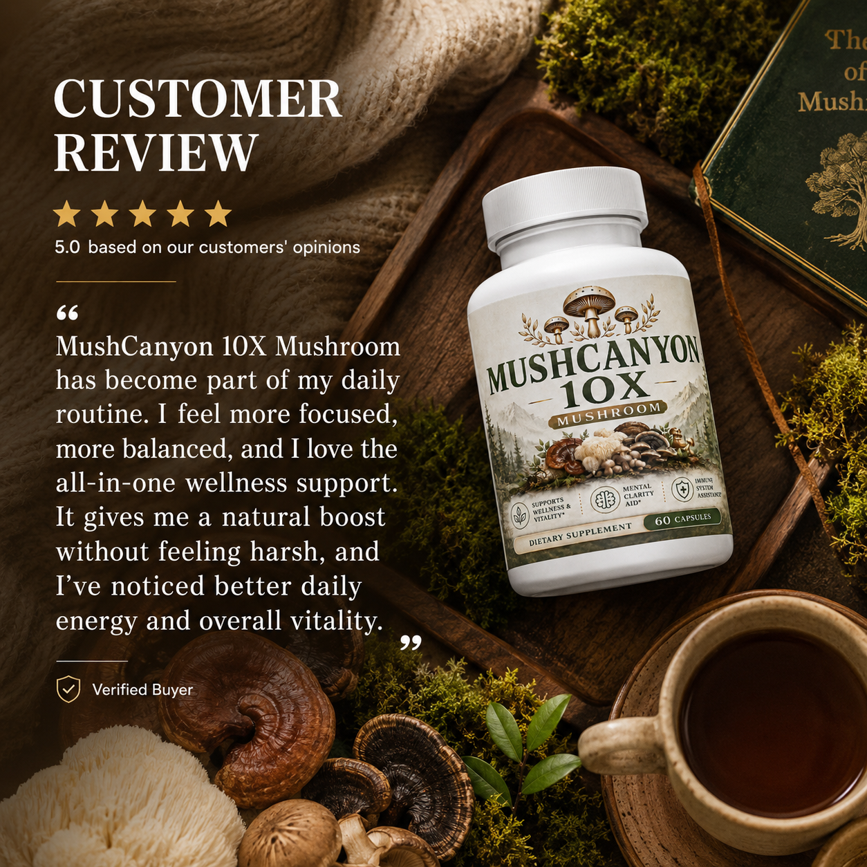 Mushcanyon 10X Mushroom(New look Same Formula)