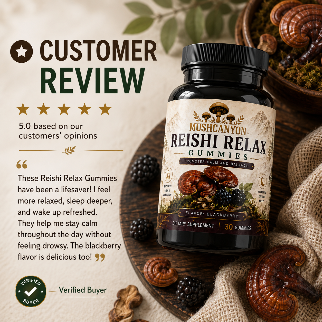 MushCanyon Reishi Relax Gummies